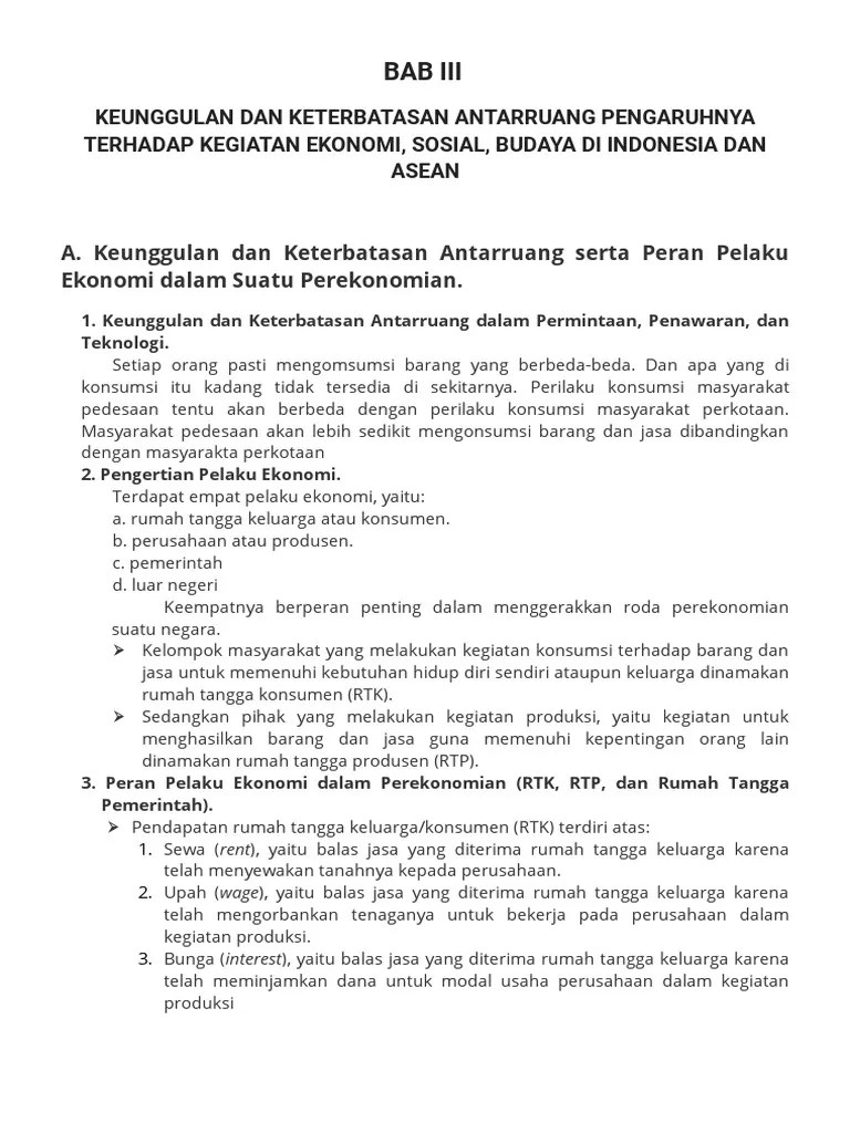 Materi IPS (BAB III &amp; BAB IV) Kelas 8 - Semester Genap | PDF