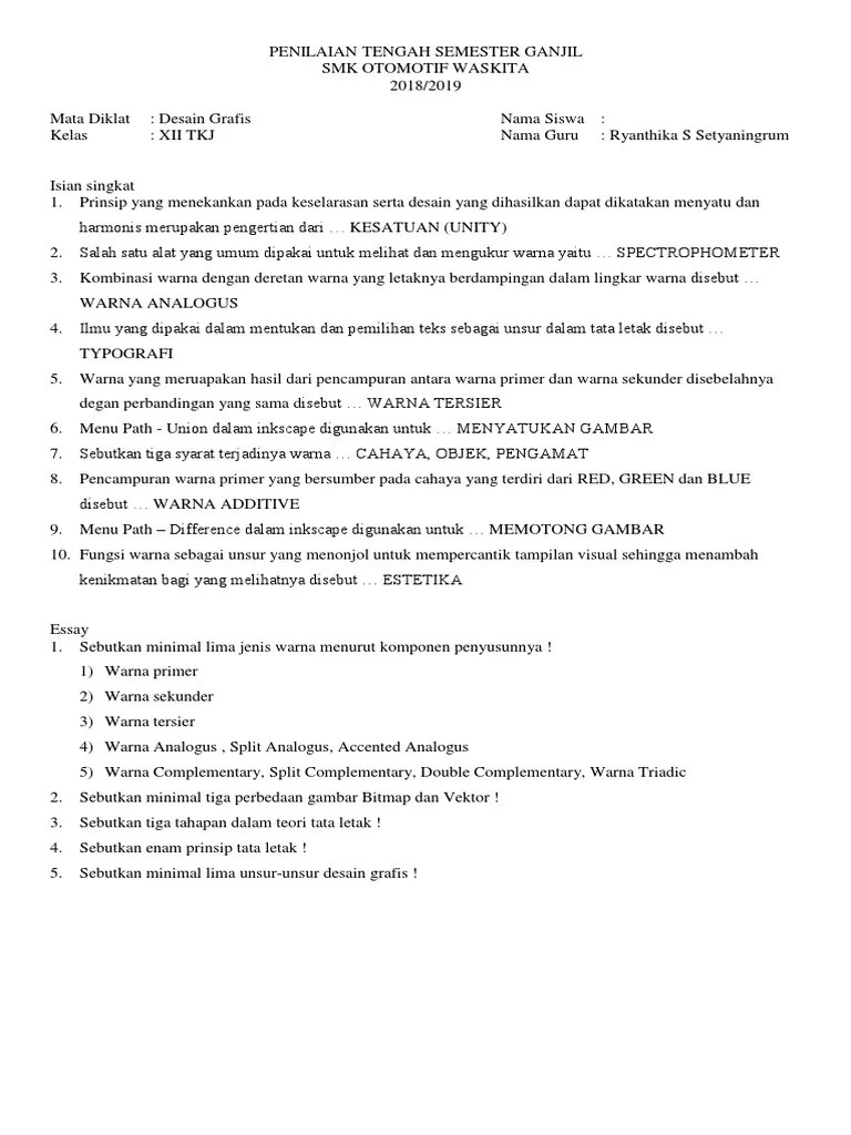 Sebutkan 3 Syarat Terjadinya Warna Dalam Desain Grafis - Coba Sebutkan