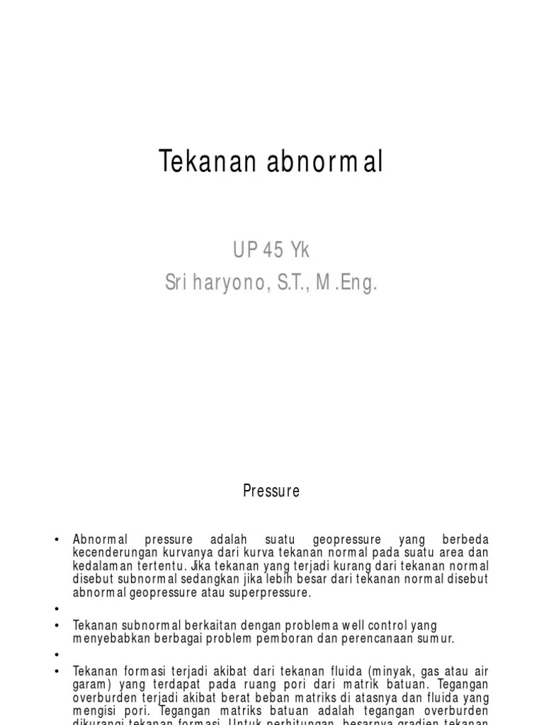 Tekanan Abnormal (Compatibility Mode) | PDF