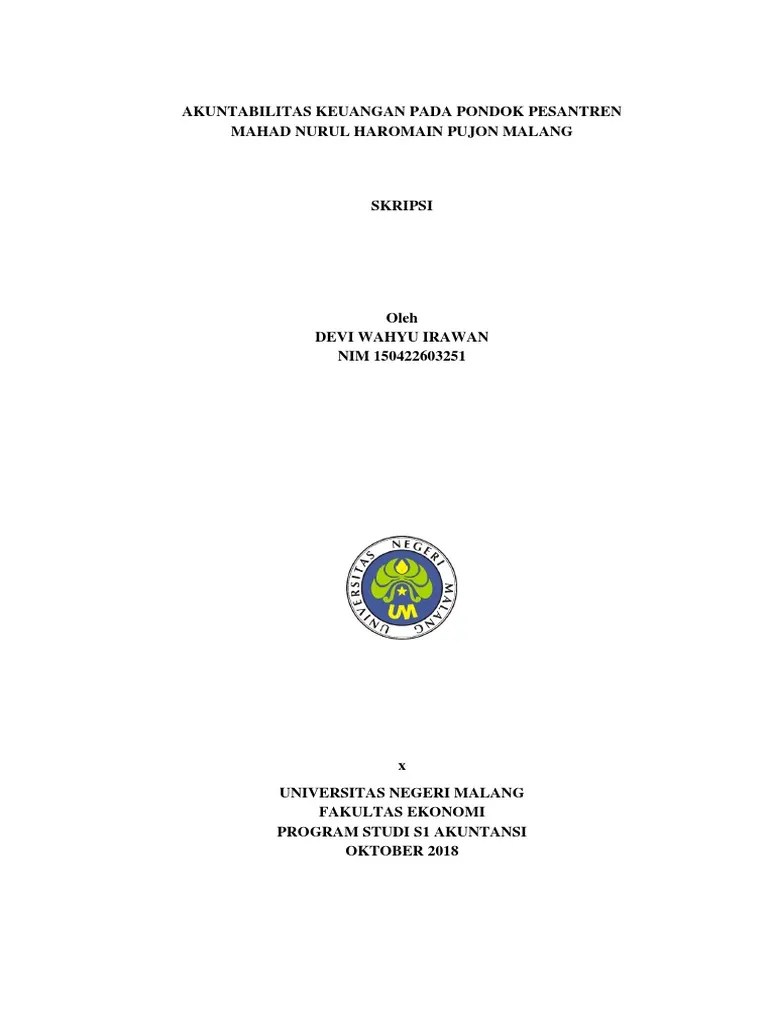 Sampul Proposal Skripsi | Pdf