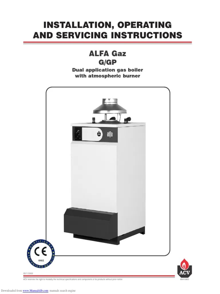 MANUAL ALFA Boiler for Central Heating System Water Heating Boiler