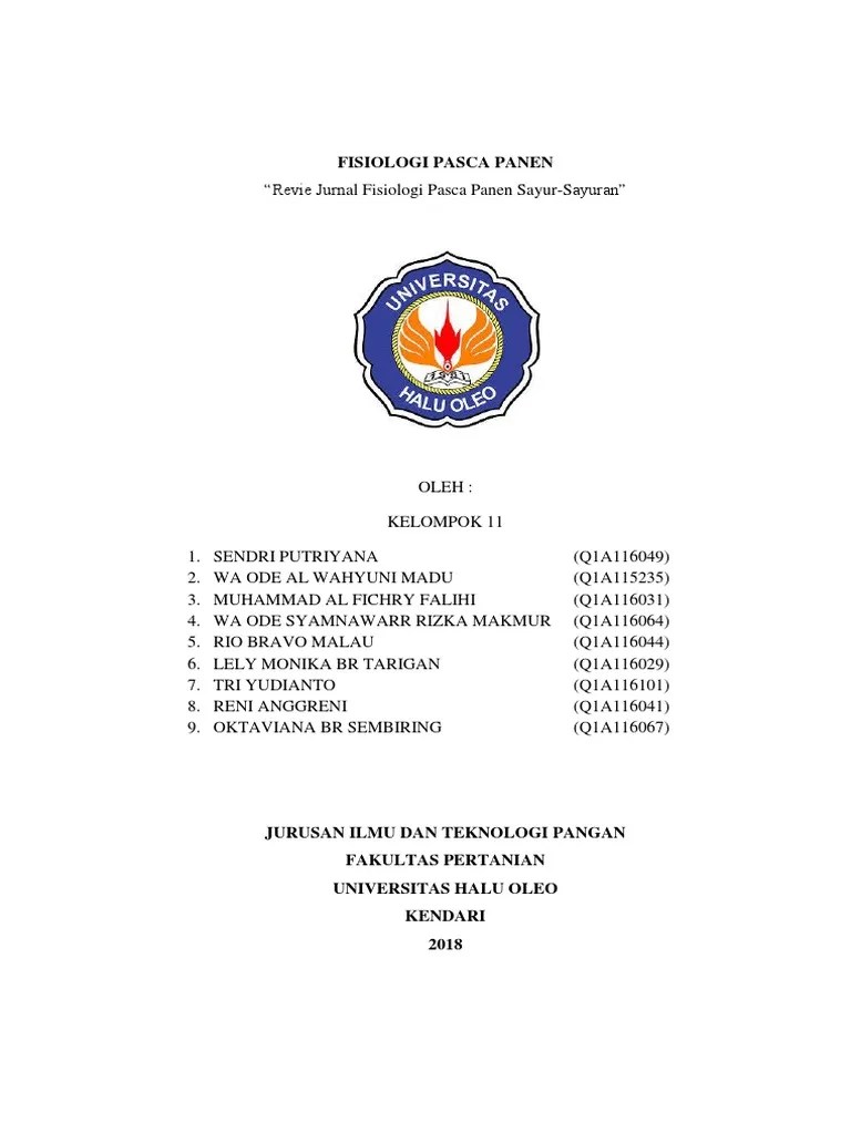 Review Jurnal Fisiologi Pasca Panen.