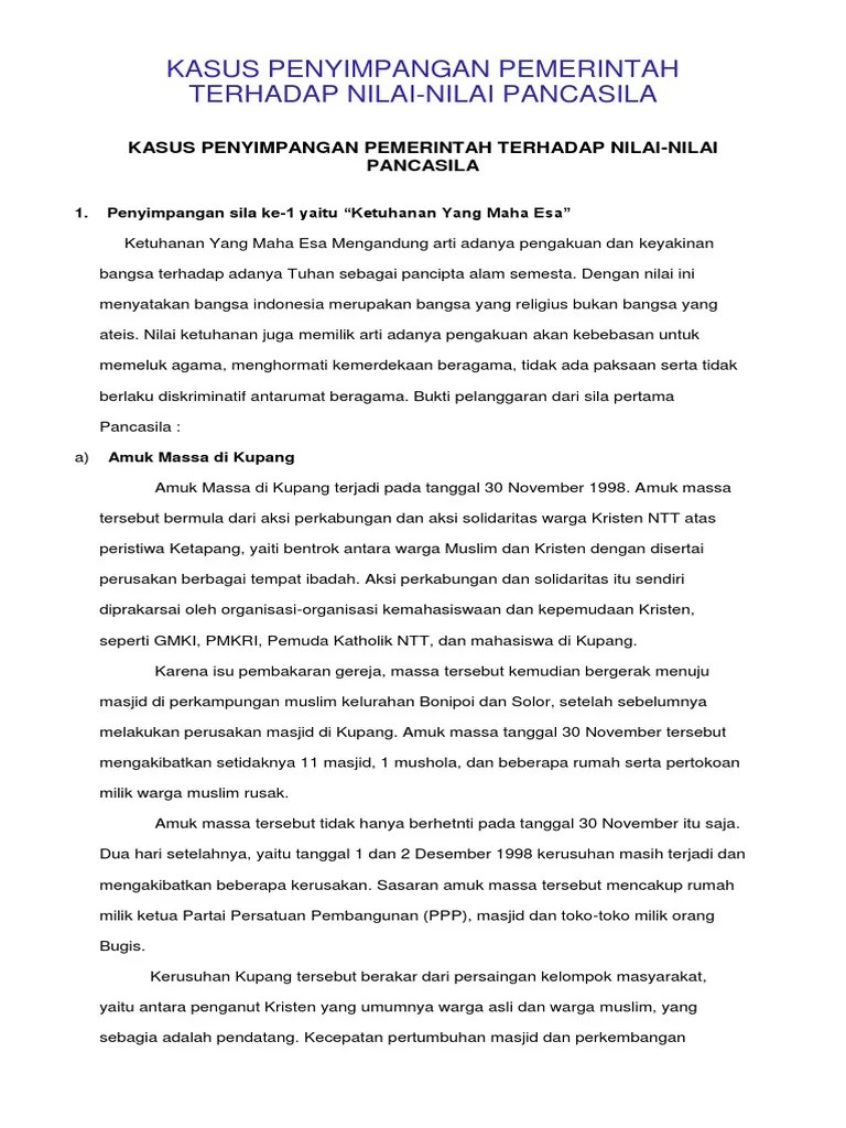 Kasus Penyimpangan Pemerintah Terhadap N | PDF