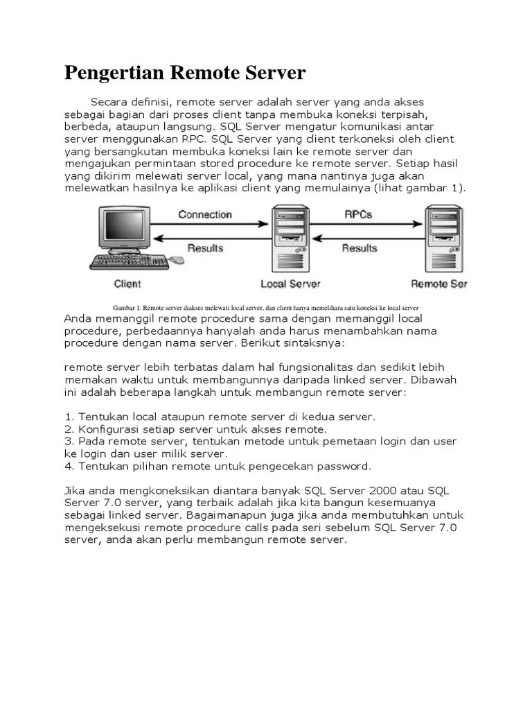 Pengertian Remote Server