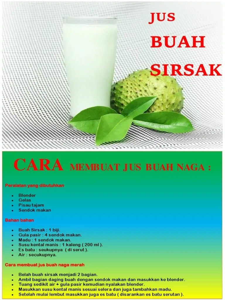 Manfaat Jus Buah Naga Campur Sirsak Seputar Buah