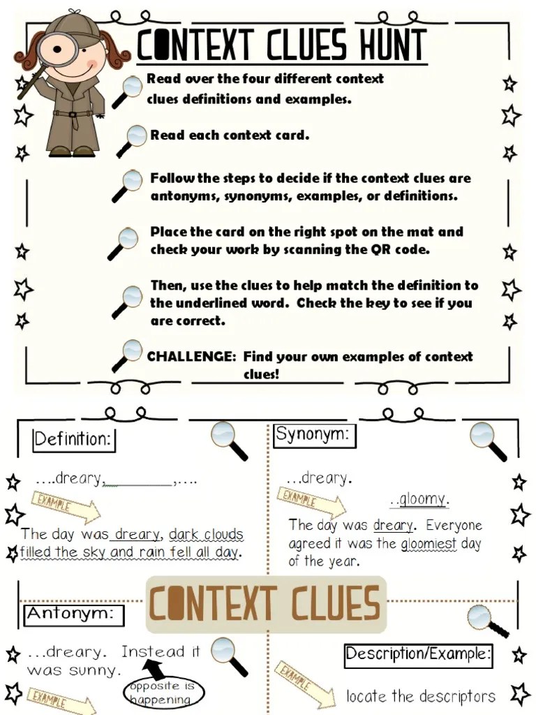 30++ Context Clues Worksheets 3Rd Grade Pdf Coo Worksheets