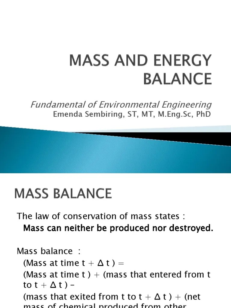 Mass and Energy Balance Chemical Reactor Flux