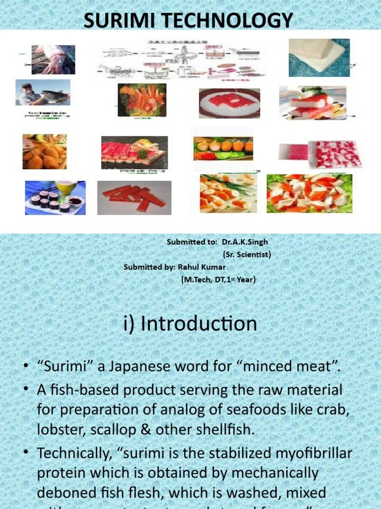 Surimi Technology