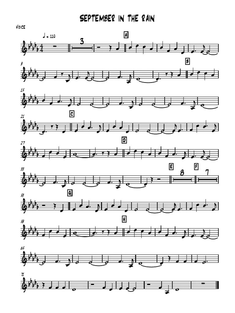 September In The Rain FULL Big Band Frank Sinatra.pdf Classical