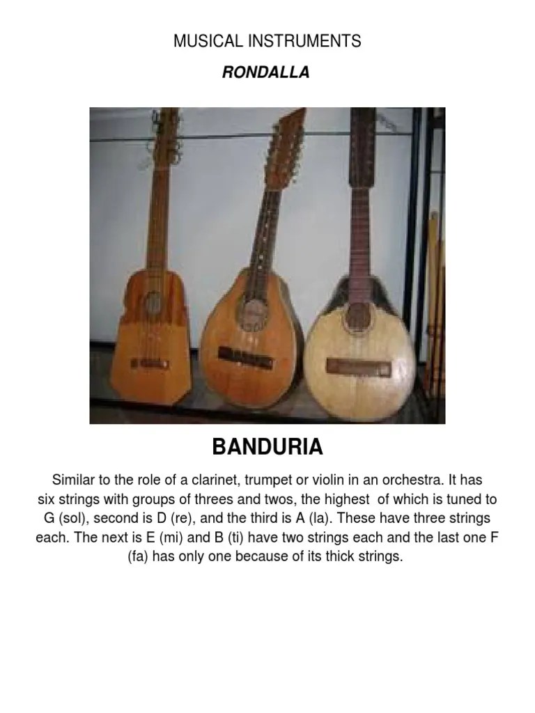 Musical Instruments Rondalla 1x1 (Recovered) PDF