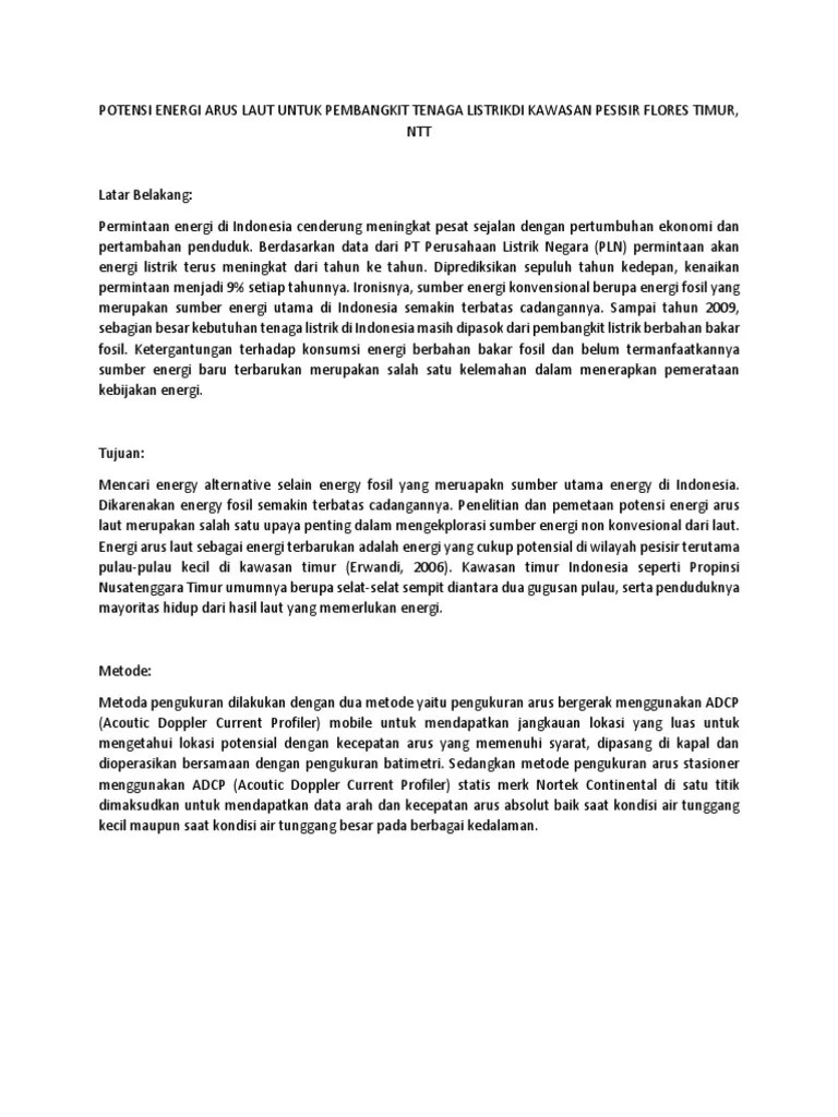 Review Jurnal Arus Laut