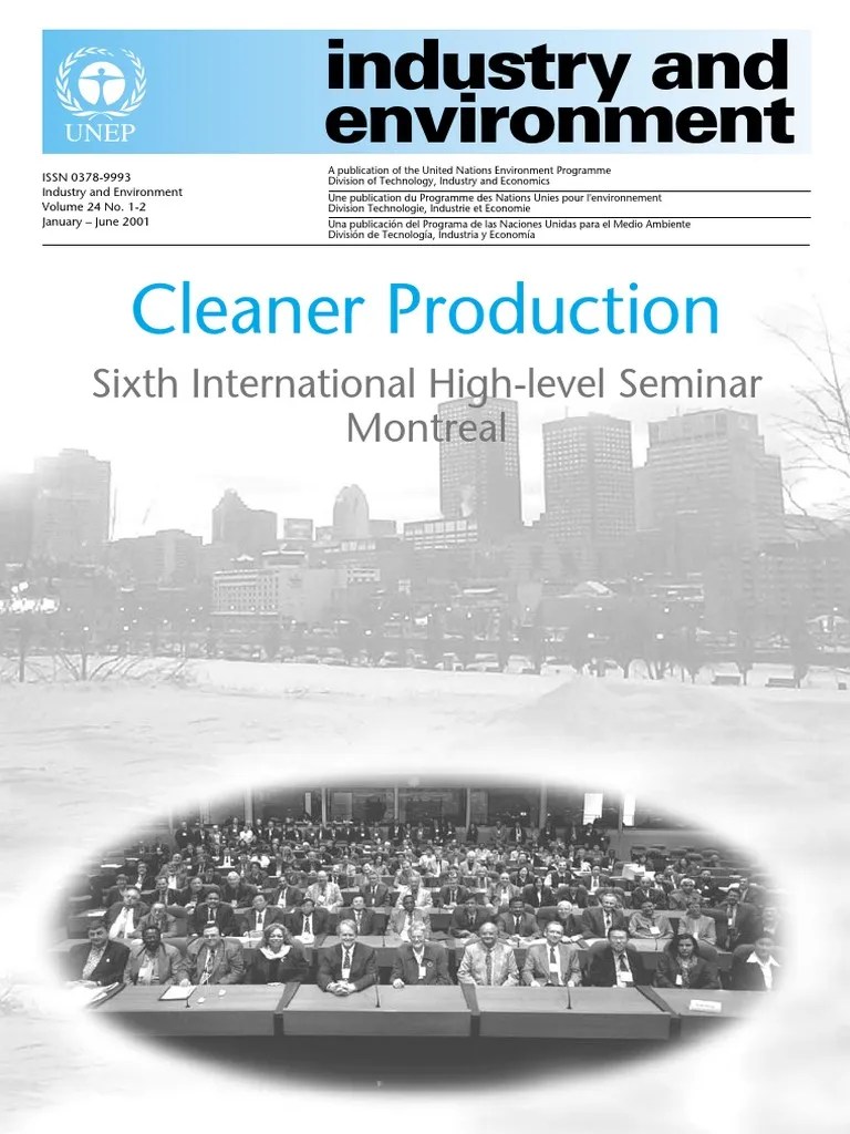 Unep 24 Cleaner Production Referencia PDF Environmental Protection Sustainability