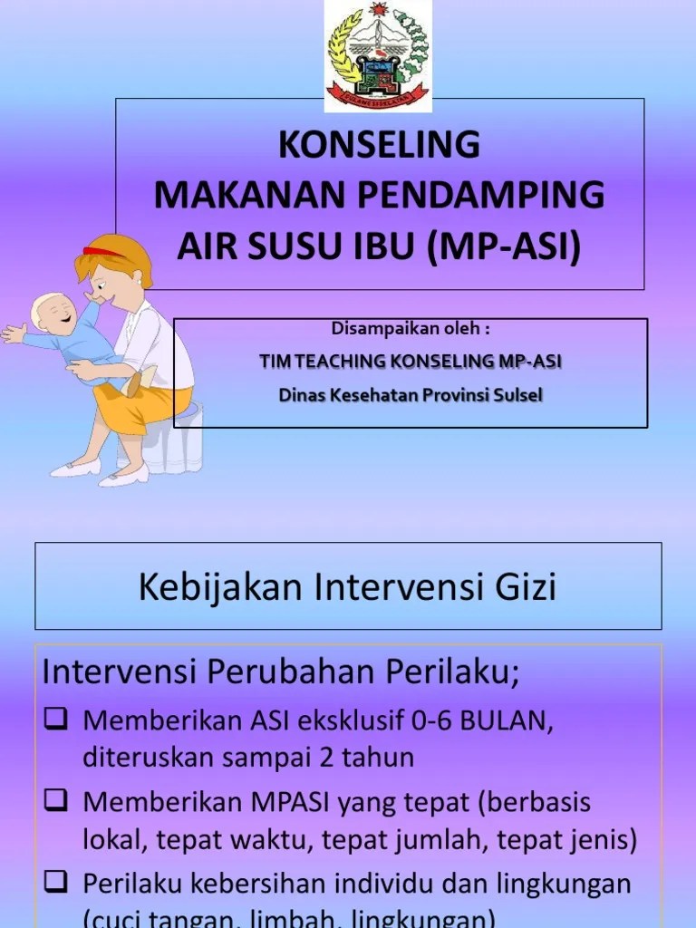 Materi Konseling MPASI