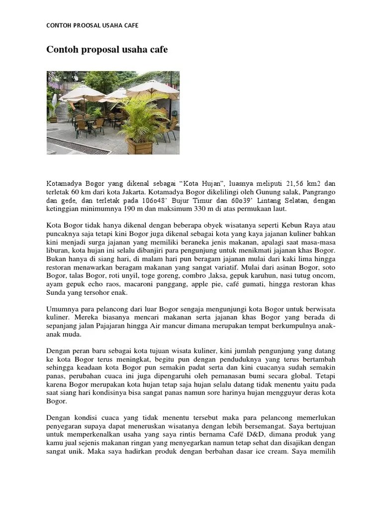 Contoh Proposal Usaha Ice Cream Goreng retorika