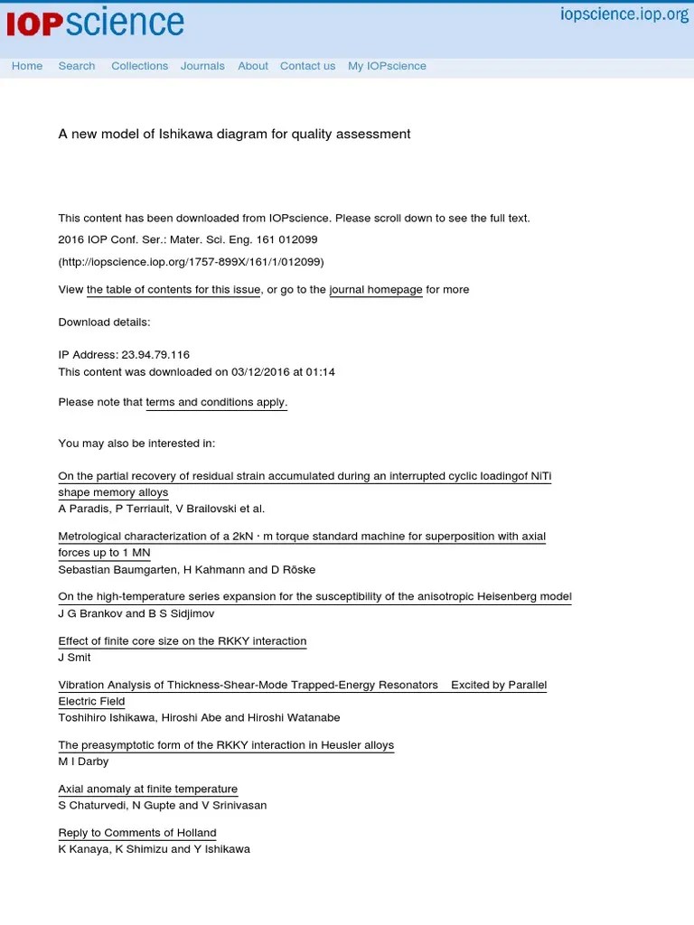 A New Model of Ishikawa Diagram For Quality Assess | PDF | Causality