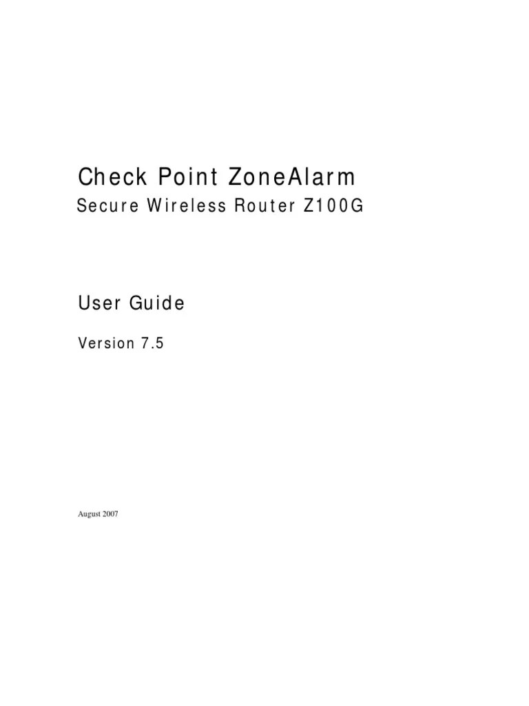 Check Point Zonealarm User Guide PDF License Source Code