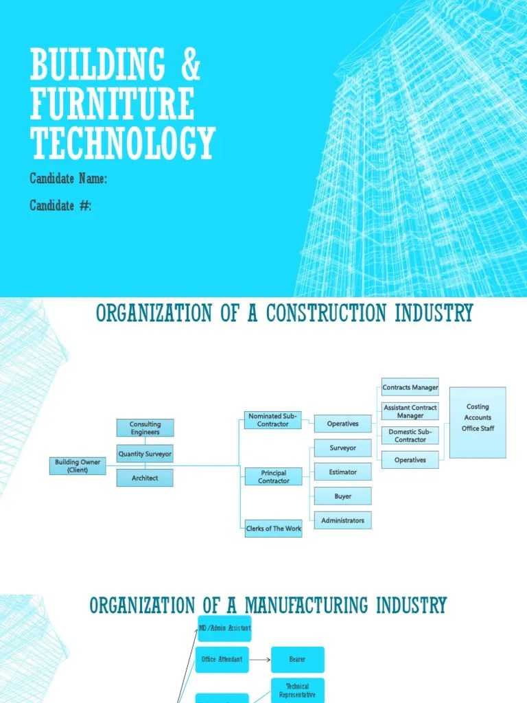 Building & Furniture Technology Darren Downer Sba Draft PDF