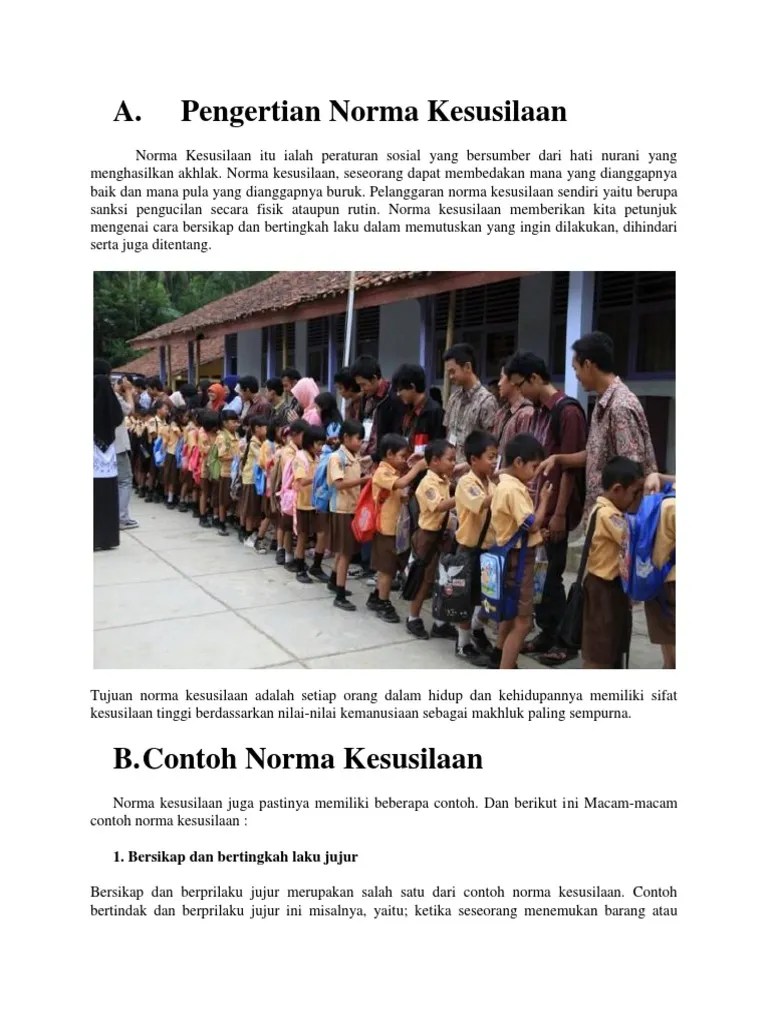 Contoh Gambar Norma Kesusilaan Kartun