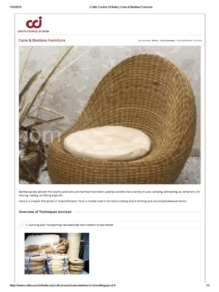 Cane and Bamboo Furniture PDF PDF