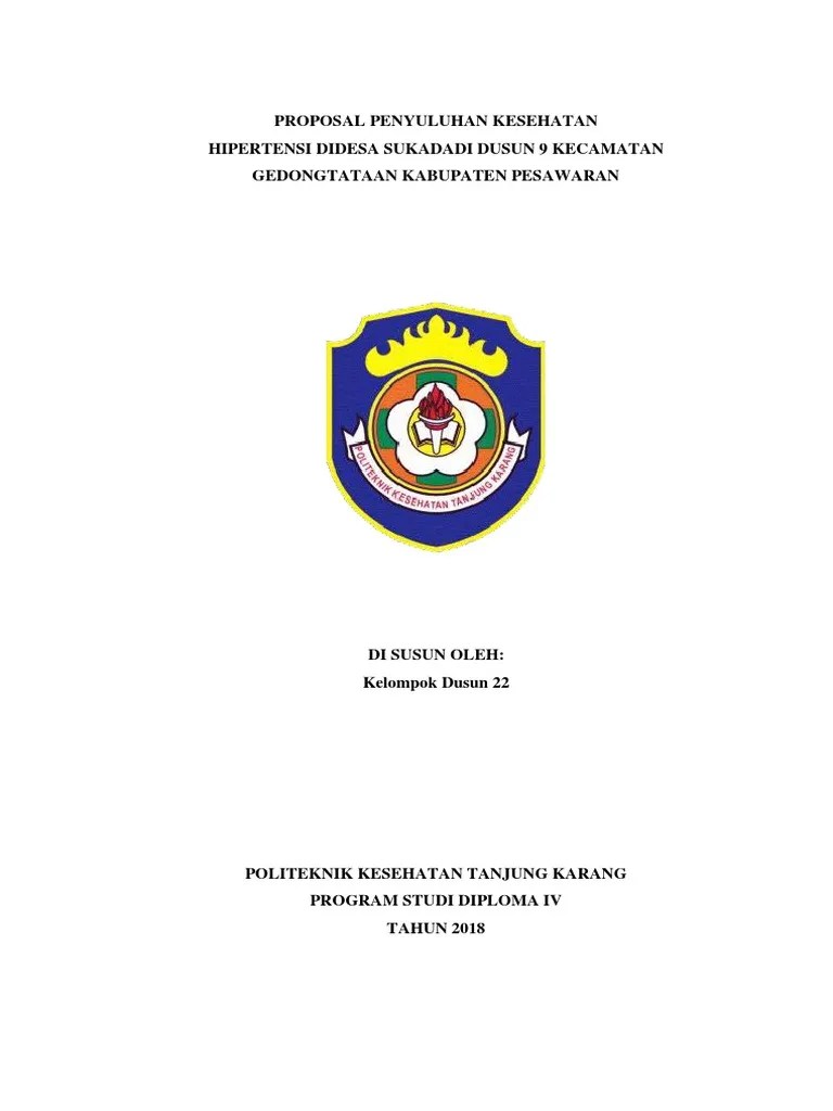 Proposal Penyuluhan Hipertensi 22 | PDF