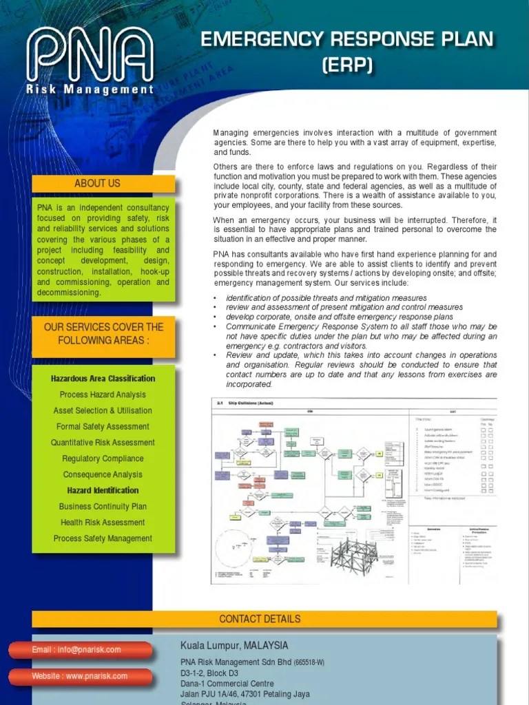 Emergency Response Plan Emergency Management Emergency