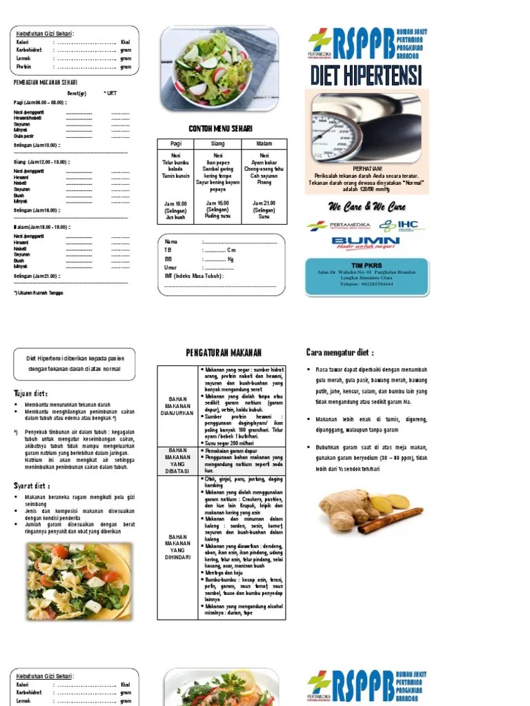 Leaflet Pola Makan | PDF