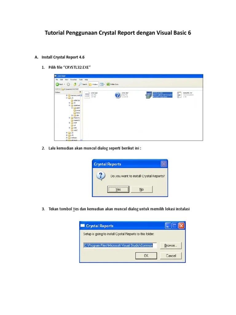 Crystal Report 8 5 Vb6 Tutorial