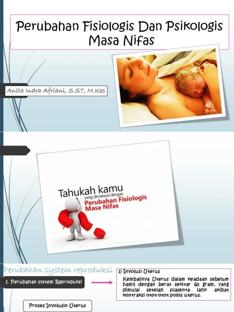 Perubahan Fisiologis Dan Psikologis Masa Nifas Anita Indra Afriani, S
