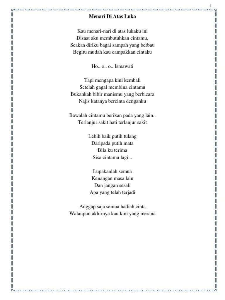 96 Lirik Lagu Dangdut | PDF