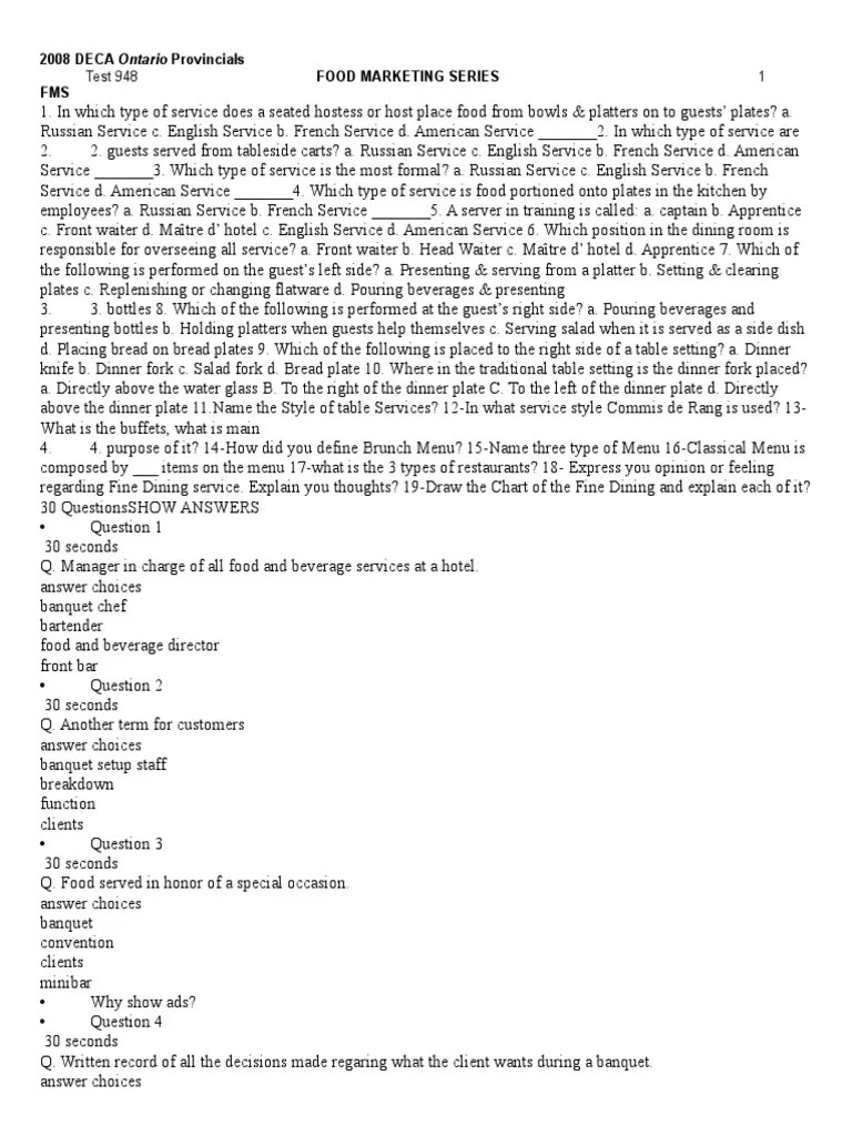 Understanding Food Service Styles An Analysis of Table Service Types