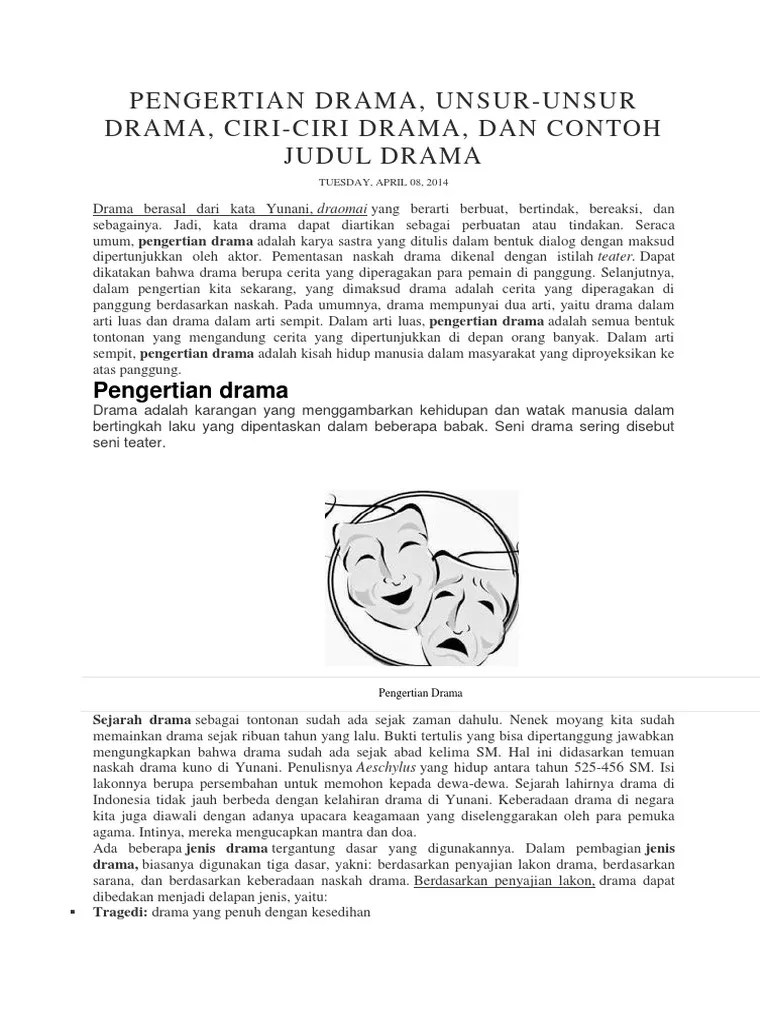 Jenis Drama Yang Biasanya Dipertunjukkan Di Bioskop Bioskop Disebut -  Sebutkan Mendetail