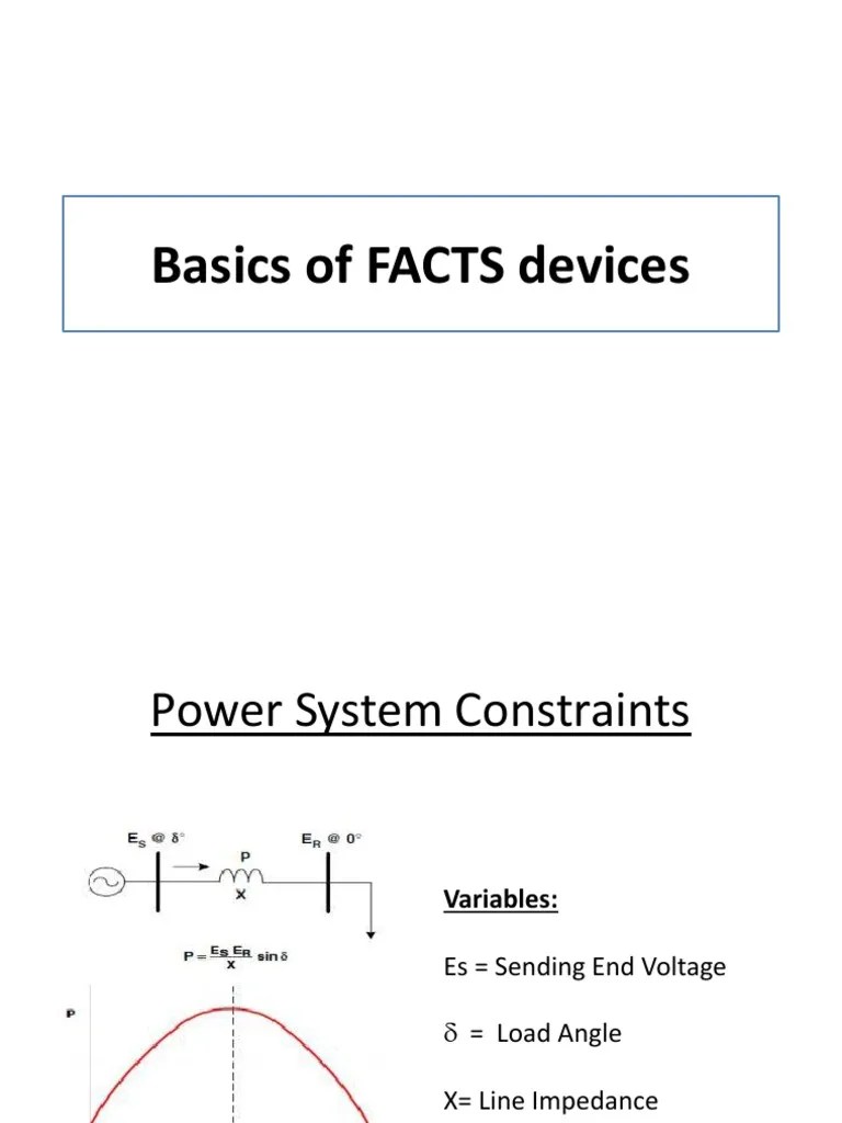 Basics of FACTS Devices_rveBBS Electrical Equipment Power Engineering