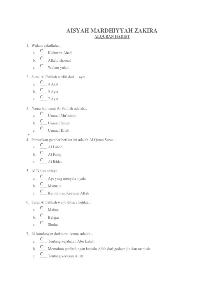 Aisyah Mardhiyyah Zakira | PDF