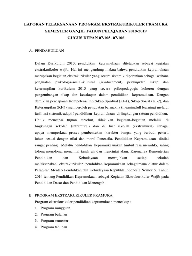 Laporan Pramuka | PDF