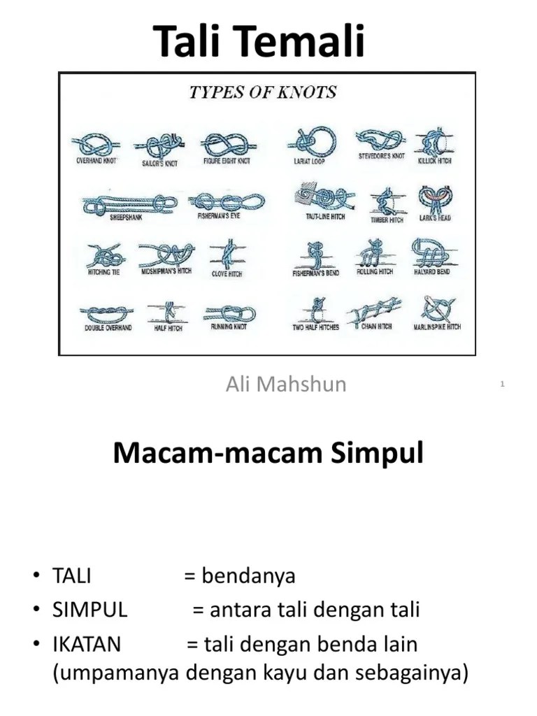 Simpul Tali Temali | PDF