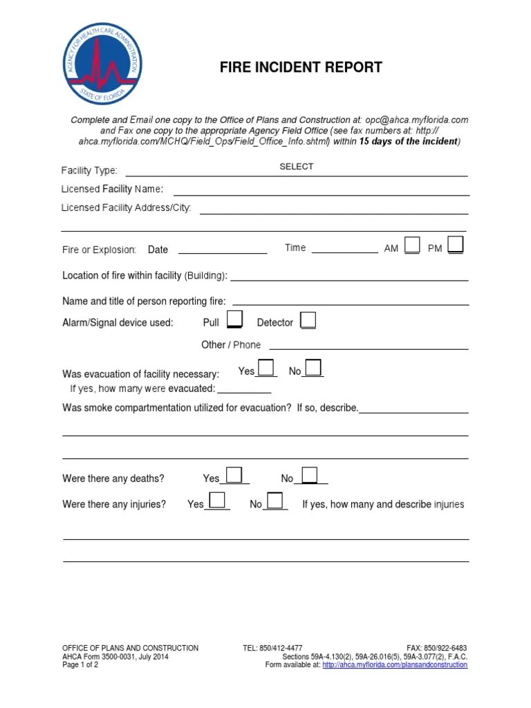 Reporting on a Fire Incident Details on the Cause, Damage, Response