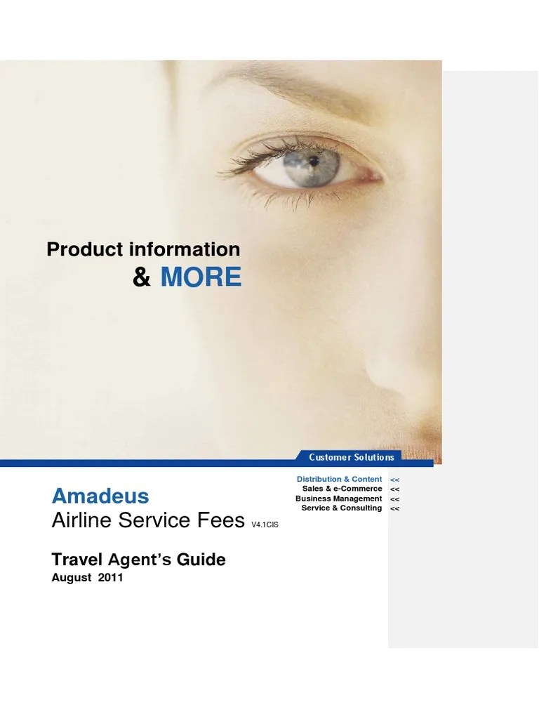 Product information Amadeus Credit Card Application Programming
