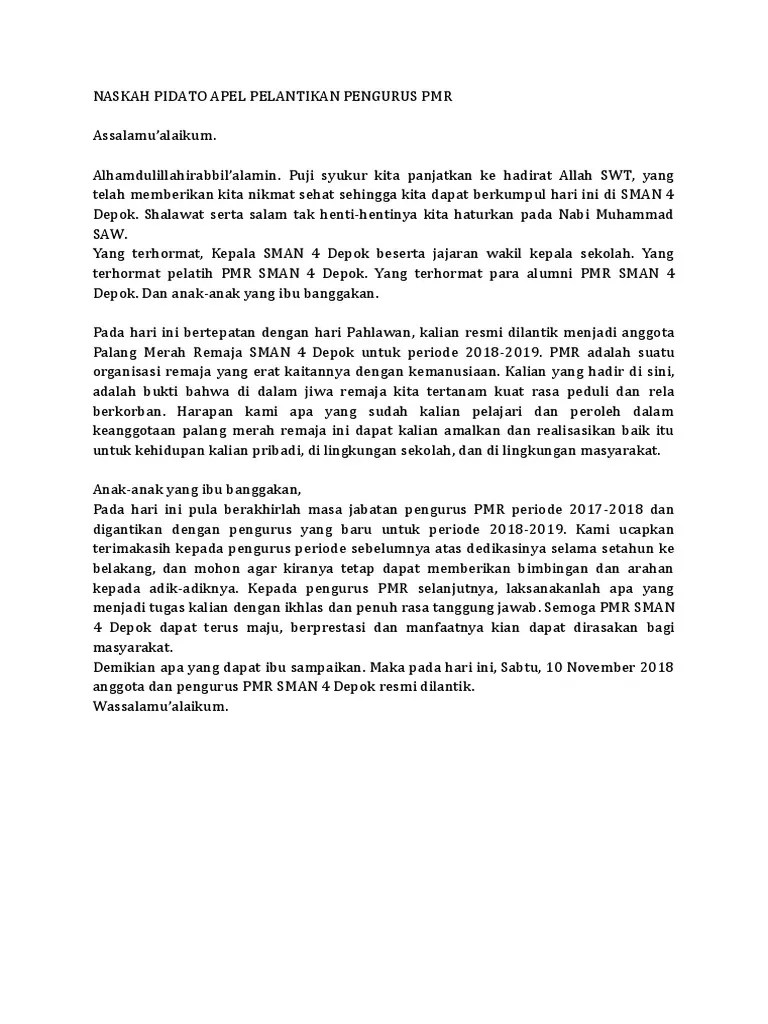 Contoh Pidato Penyuluhan · Kumpulan Contoh Terbaru