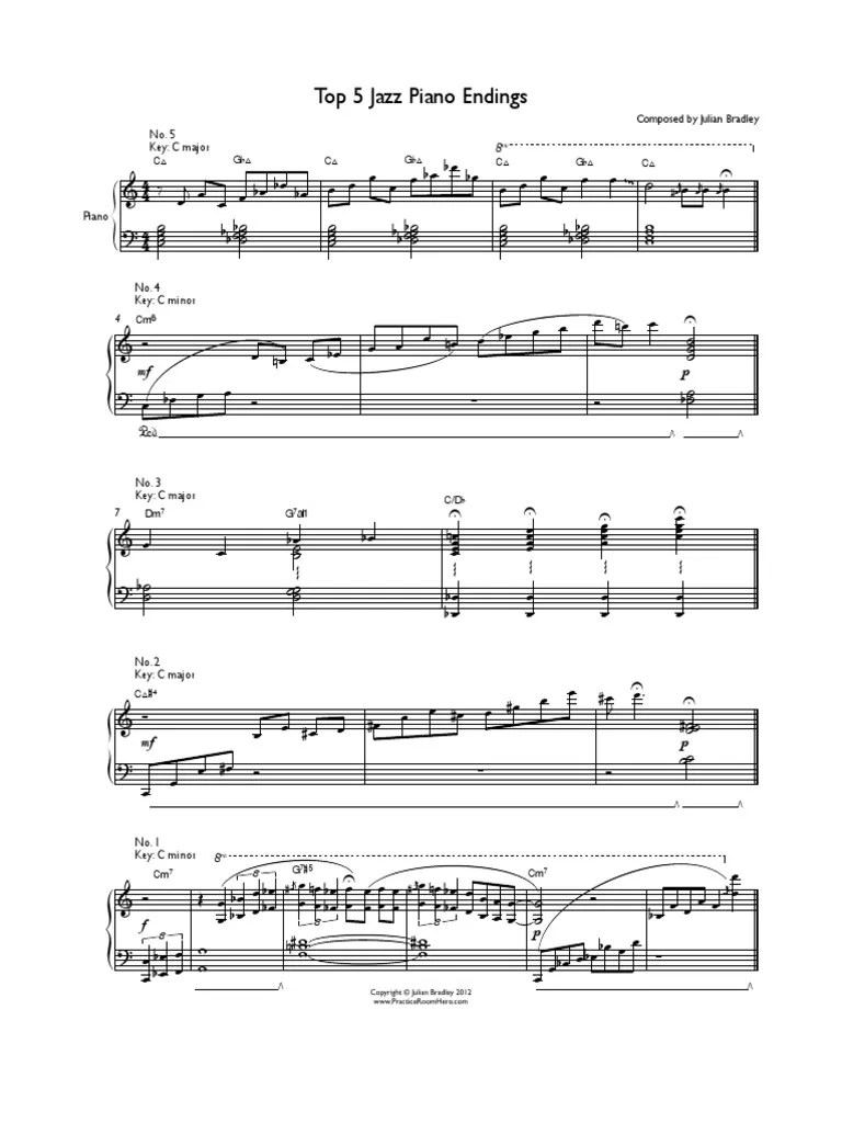 TOP 5 JAZZ ENDINGS by Julian Bradley.01 PDF PDF
