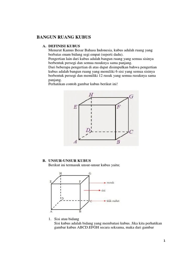 Kubus Kelompok 1 | PDF