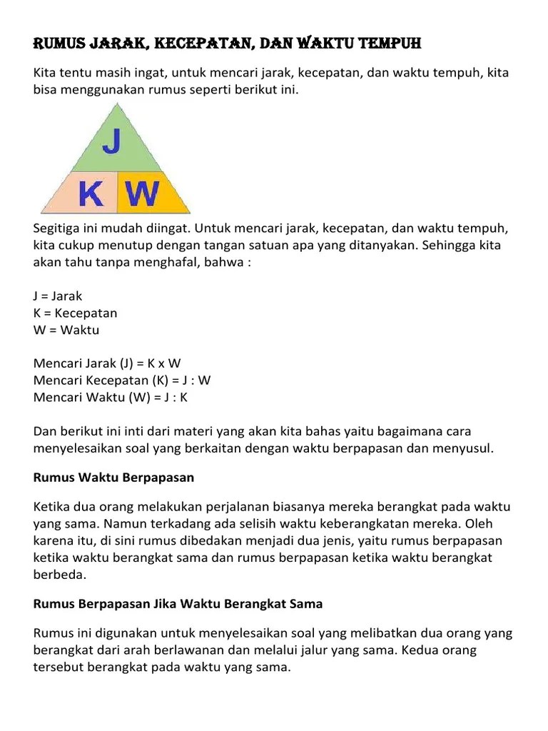 Materi Rumus Jarak | PDF