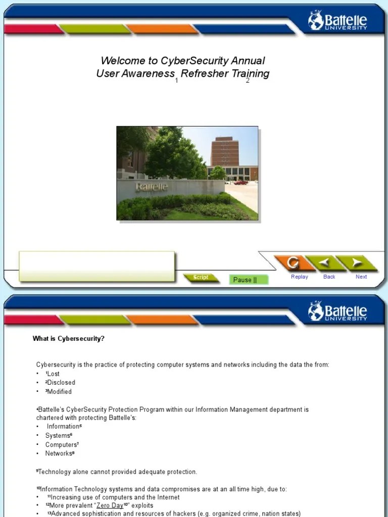 To Cybersecurity Annual User Awareness Refresher Training PDF(02)
