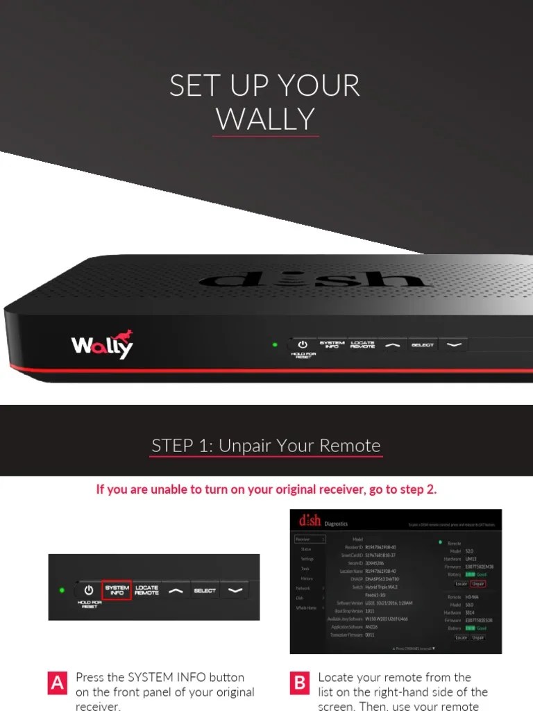 Wally Setup Guide | PDF | Cable Television | Television