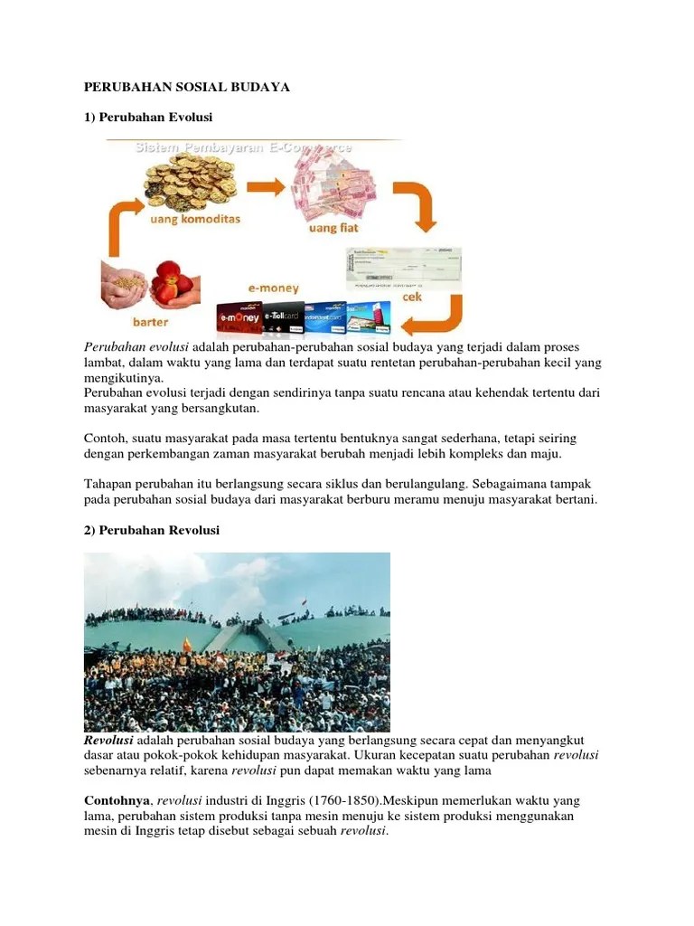 Perubahan Sosial Budaya | PDF