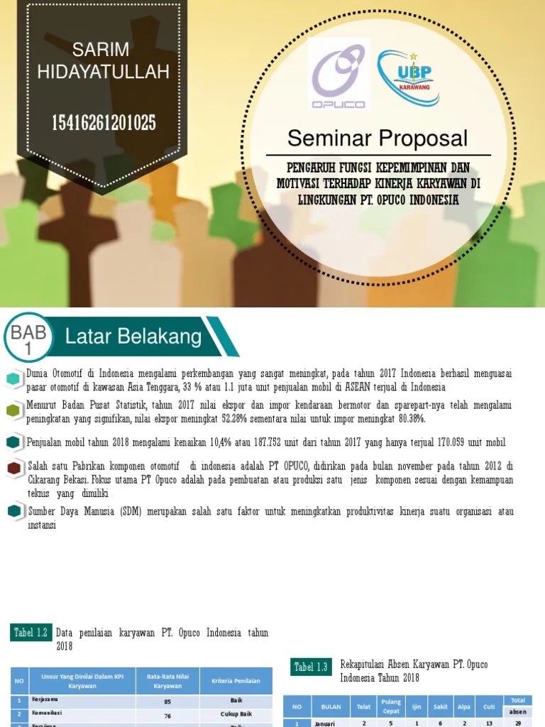 Seminar Proposal Skripsi | Pdf
