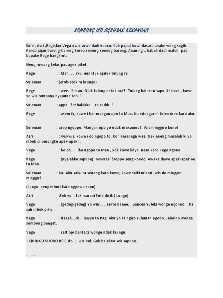 Bahasa Jawa Kelas 9D | PDF