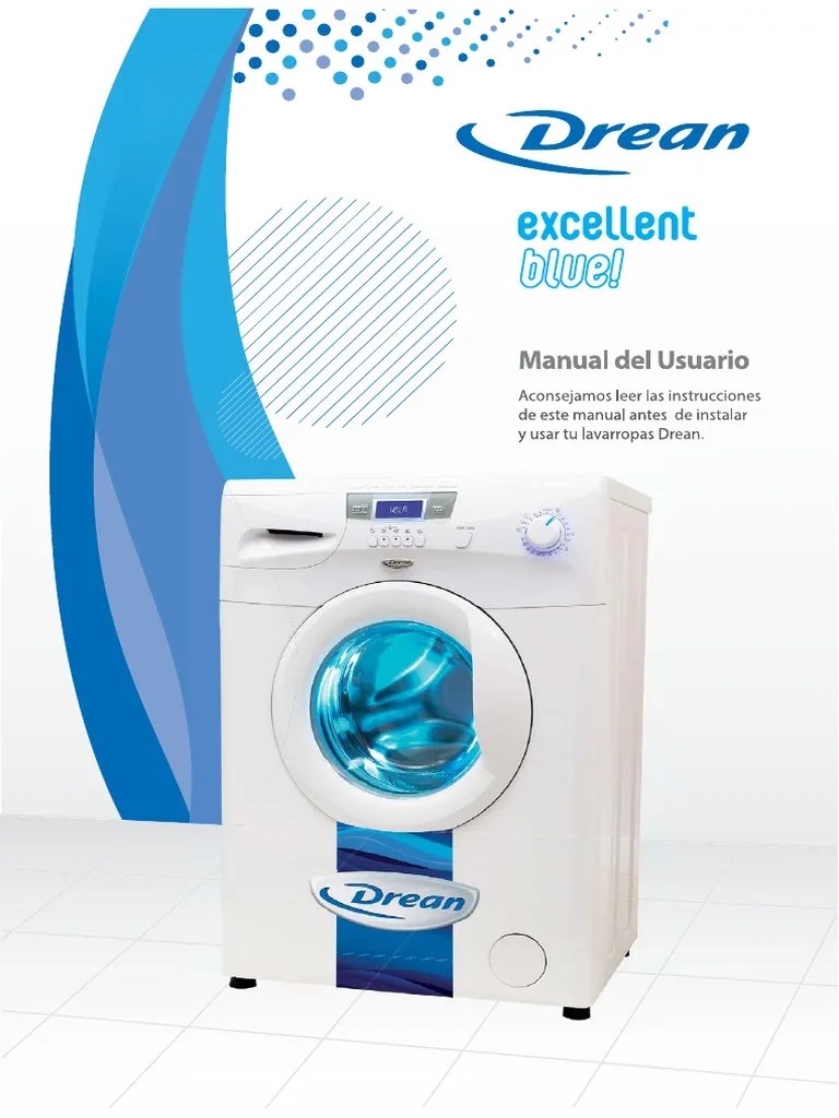 Lavarropas Drean Excellent Blue 6.09 G Pdf | Pdf
