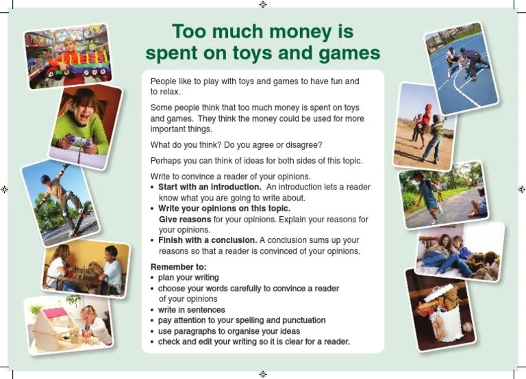 Too much money is spent on toys and games