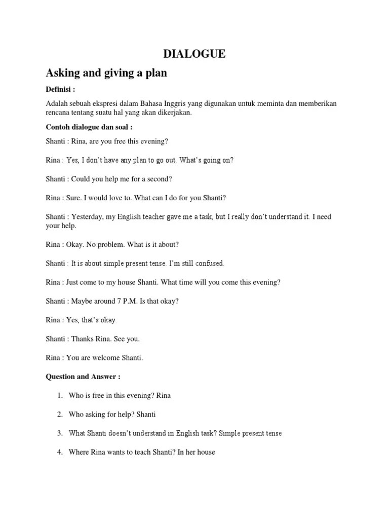 Bahasa Inggris Asking and Giving | PDF