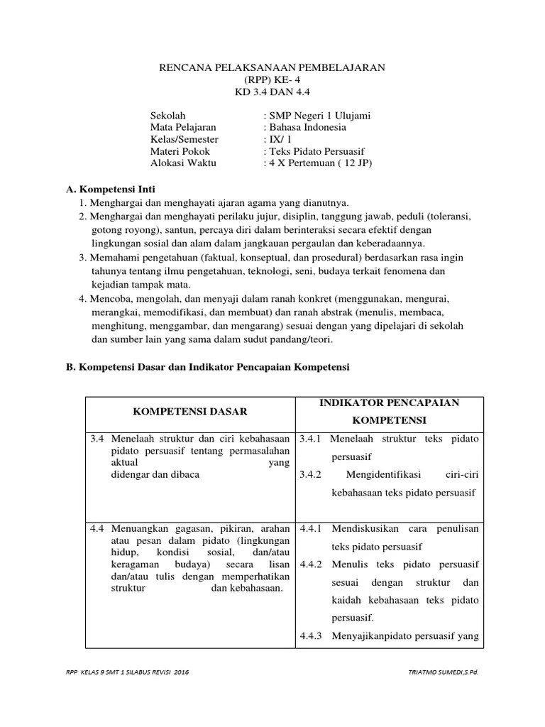 9.2. Teks Pidato Persuasif KD 3.4 Dan 4.4 | PDF